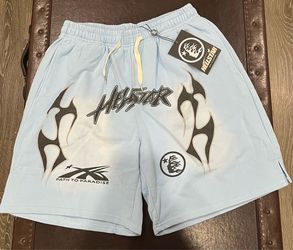 Light blue Hellstar shorts