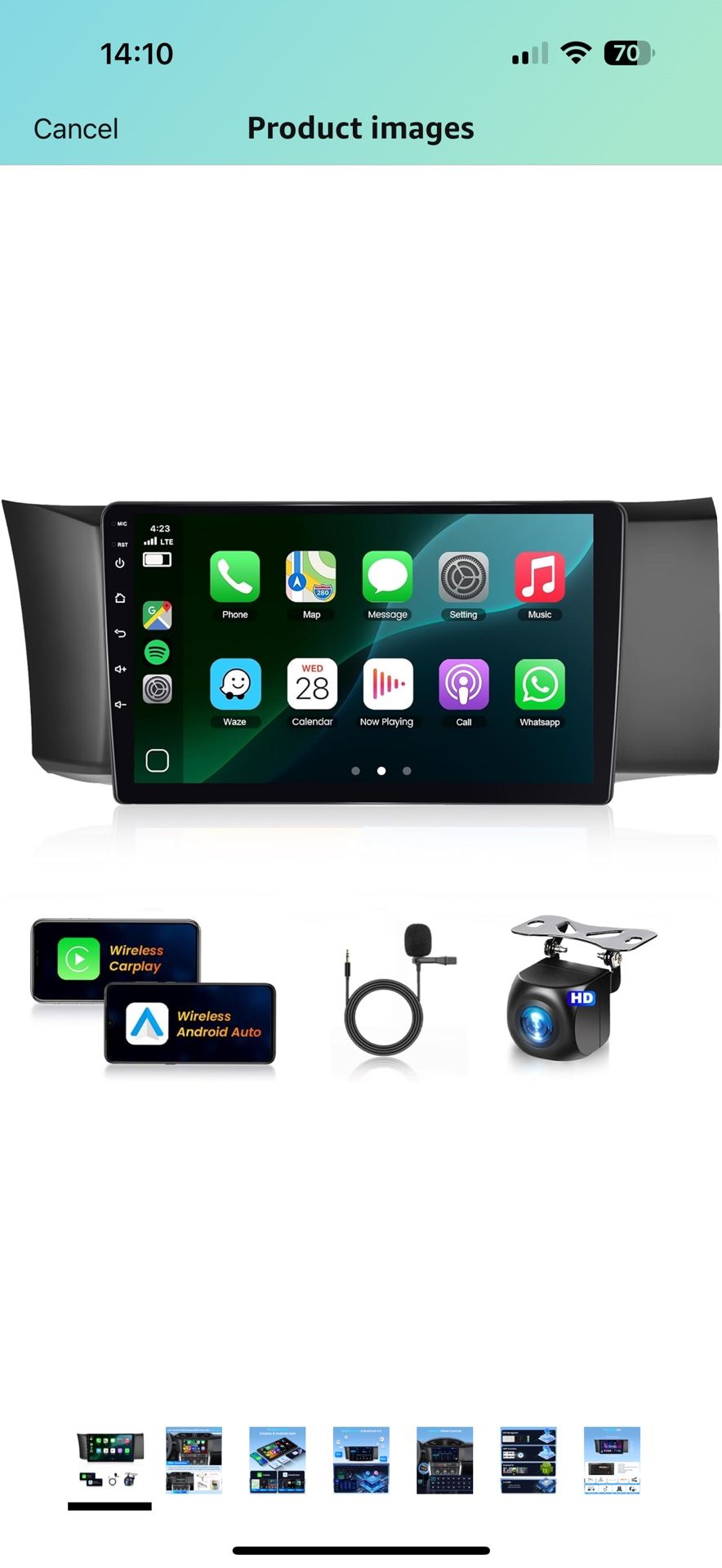 for Toyota GT86/Subaru BRZ Scion FRS 2012-2016 Android Car Radio Stereo,Wireless CarPlay Android Auto,9 inch IPS Car Stereo Bluetooth +HD Backup Camer