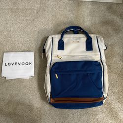 LOVEVOOK Laptop Backpack  Travel Purse, 15.6 Inch Computer Backpack with USB Waterproof TSA Carry On Indigo Blue