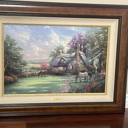 Authentic Gallery Purchased Thomas Kincaid Perfect Summer Day 18x27 