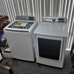 SAMSUNG FRONT LOAD WASHER AND GAS DRYER