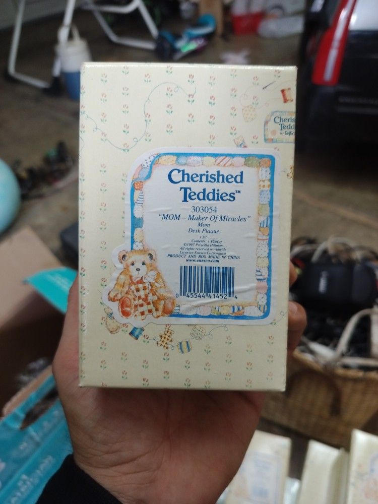 Cherished Teddies Mom Maker Of Miracles Desk Plaque