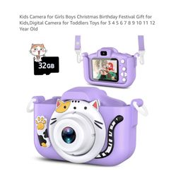 Brand new 3.27*2.4*1.18 inch Kids Camera for Girls Boys Christmas Birthday Festival Gift for Kids,Digital Camera for Toddlers Toys for 3 4 5 6 7 8 9 1