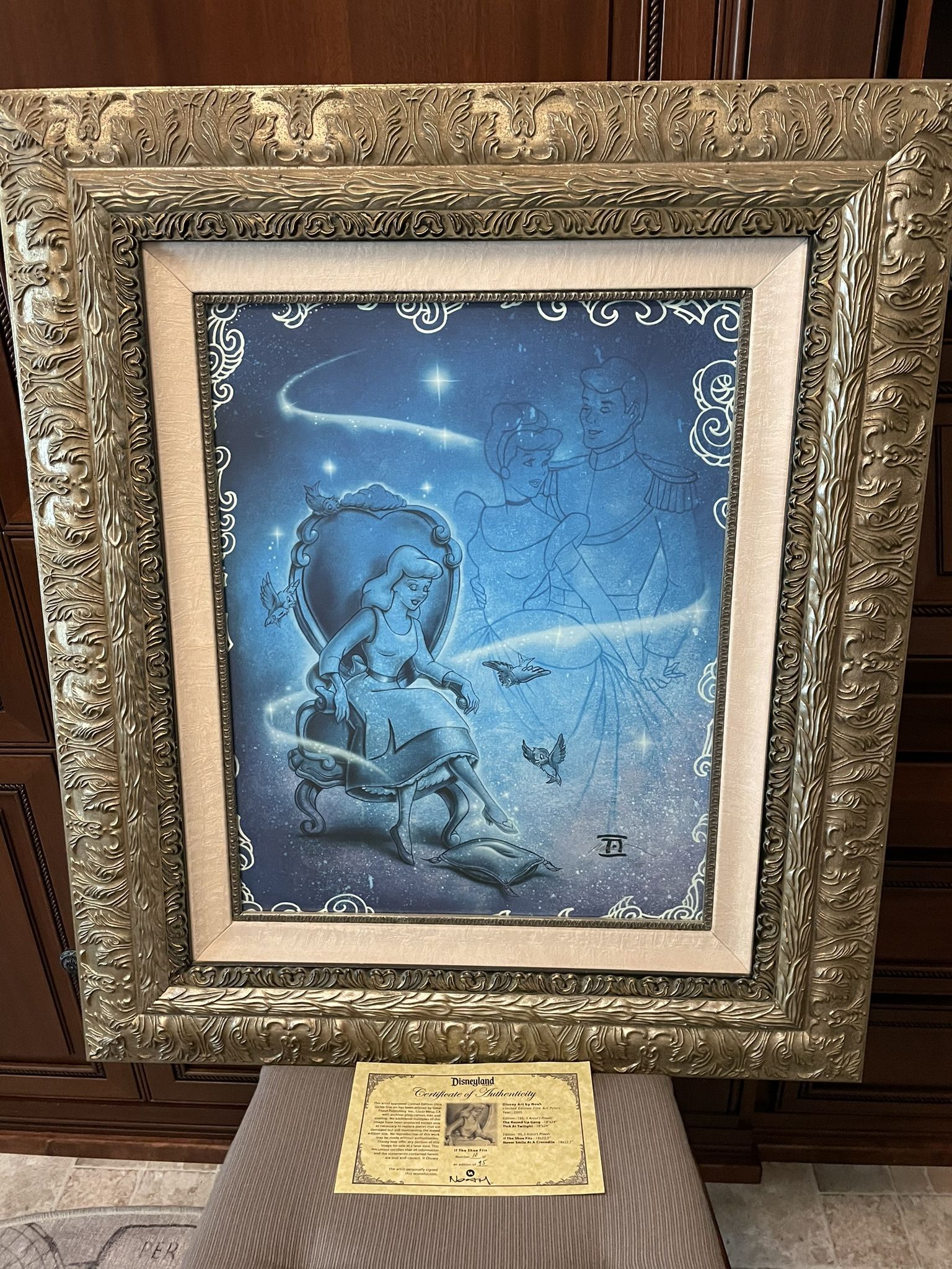 Disney Cinderella Art Limited Edition Signed
