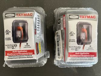 Two Hubble Taymac Electrical outlet cover