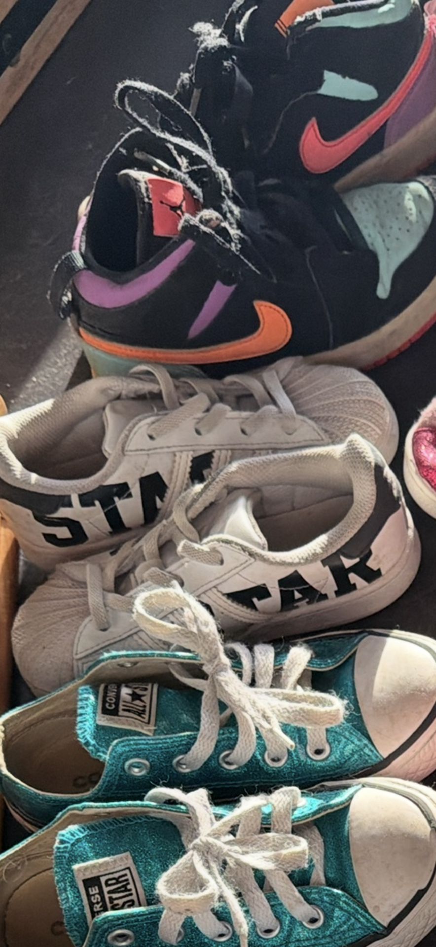 10 Pairs Girls shoes size 10 1/2 and 111/2–$10 For All