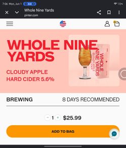 Whole nine yards brew pinter