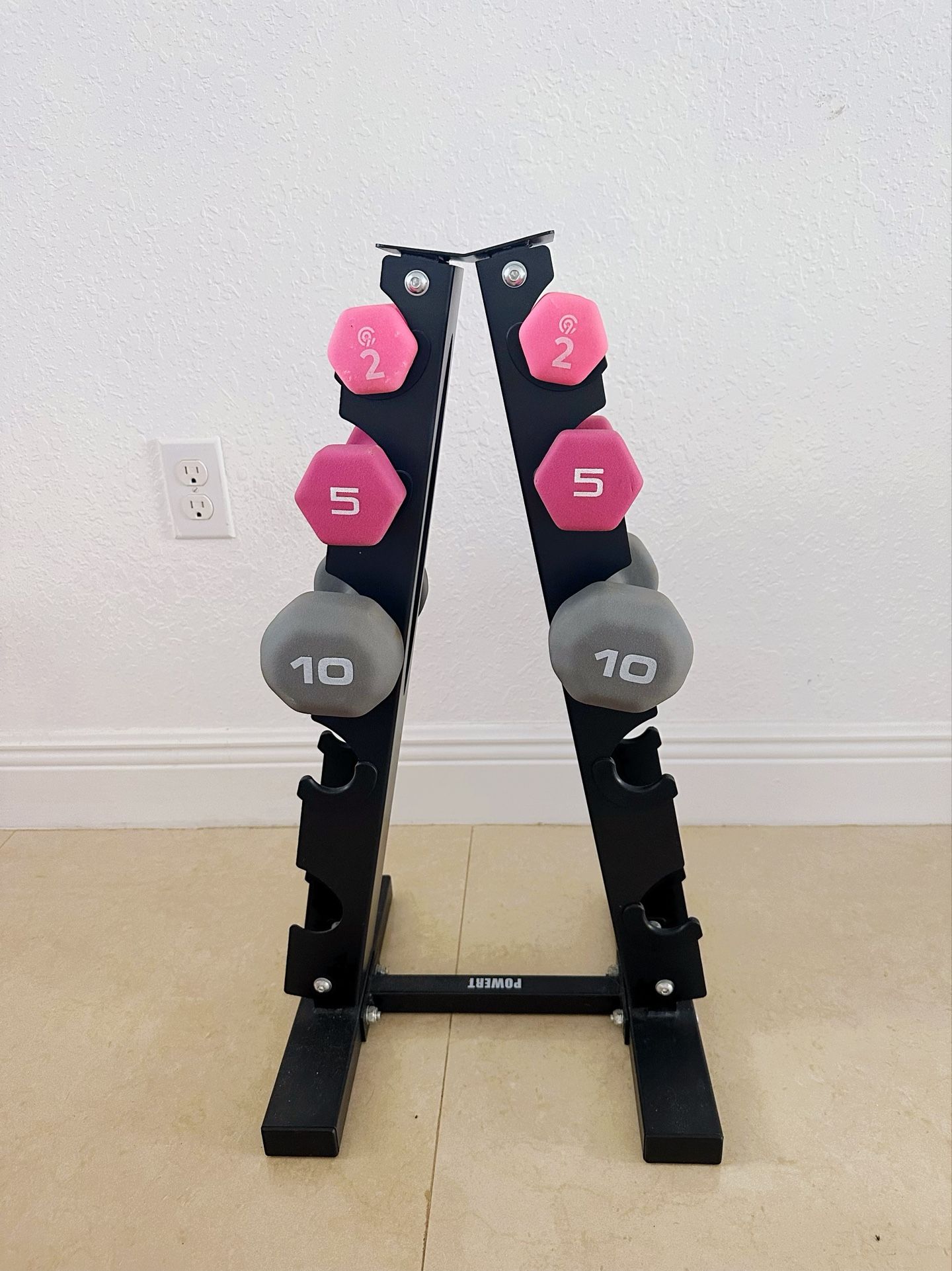 Dumbbell Rack Set 3 Pair - Juego de mancuernas con estante - Pesas Pequeñas Ejercicio 