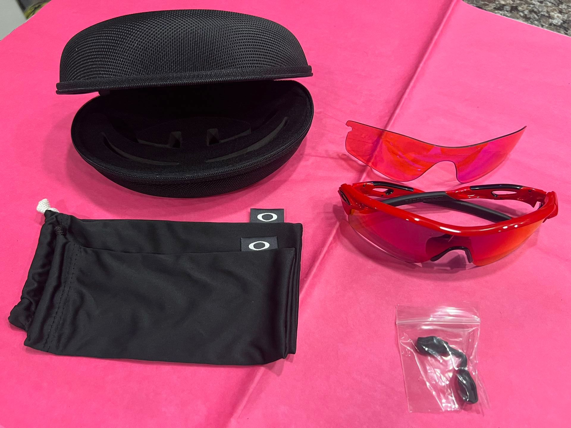 Oakley Radar Lock Sunglasses Red