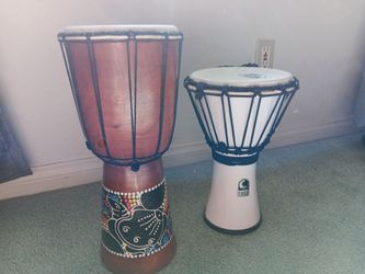 2 Small Djembe Drums