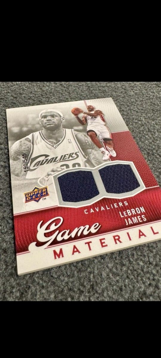 Lebron James 2009/10 Game Worn Materials Card