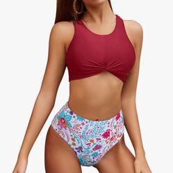 Women Falbala Bikini Set Size S