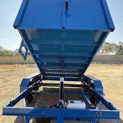 New 8x4x12 Blue Hydraulic Dump Trailer 🇺🇸