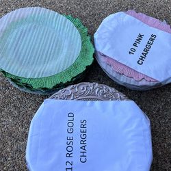 Plate chargers Brand New