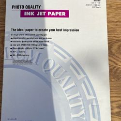 New  13” By 19” EPSON Photo Quality Ink Jet Paper