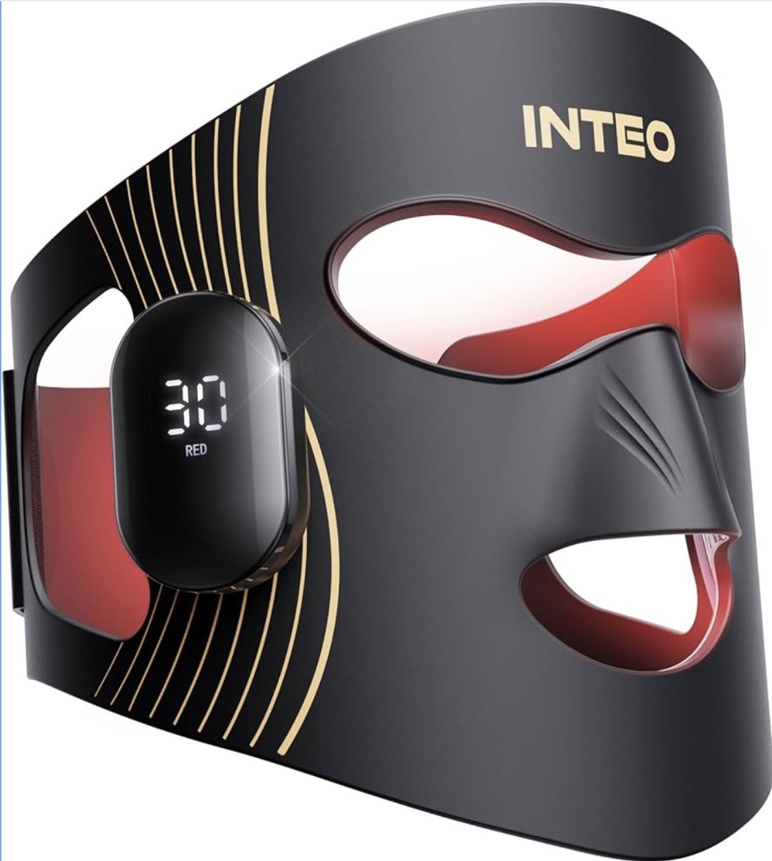 Red Light Therapy for Face 4 Modes, Breathable Wireless Red Light Therapy Mask with 4 Color Light Modes, 850NM Infrared LED Face Mask Light Therapy wi