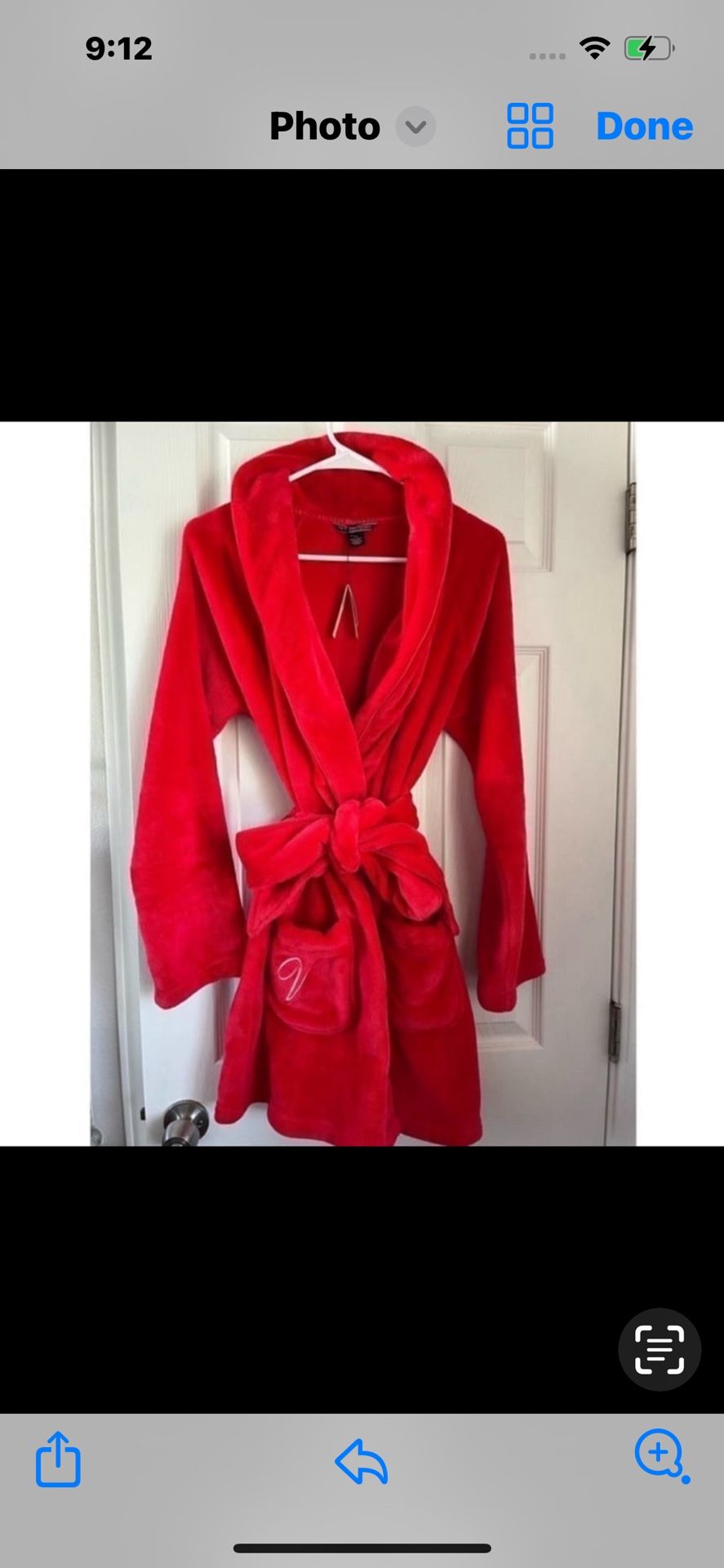 Victoria Secret Red Short Robe 
