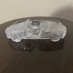 Porsche Boxster Glass Crystal Car Model Automobile Paperweight Magic Crystal by Nachtmann