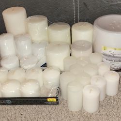 31 Scented And Unscented Candle Lot