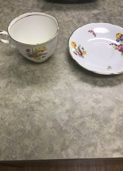 Vintage Vanderwood bone china cup and saucer