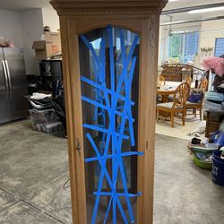 Corner Cabinet With Glass Shelves 