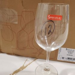 NEW Lot of 12 Designer Wine Glass Glasses Spiegelau Winelovers Bordeaux Crystal Stem Restaurant Bar 