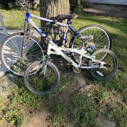 26 Inch huffy Mountain Bike & 18 Inch Razor BMX Bike