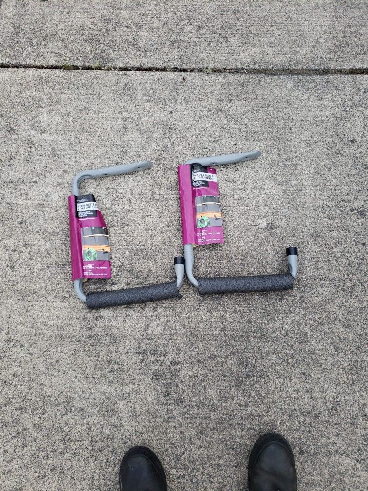 Two Heavy Duty Padded Two In One Shelf Hanger