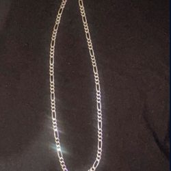 925 Silver Flat Figaro Chain