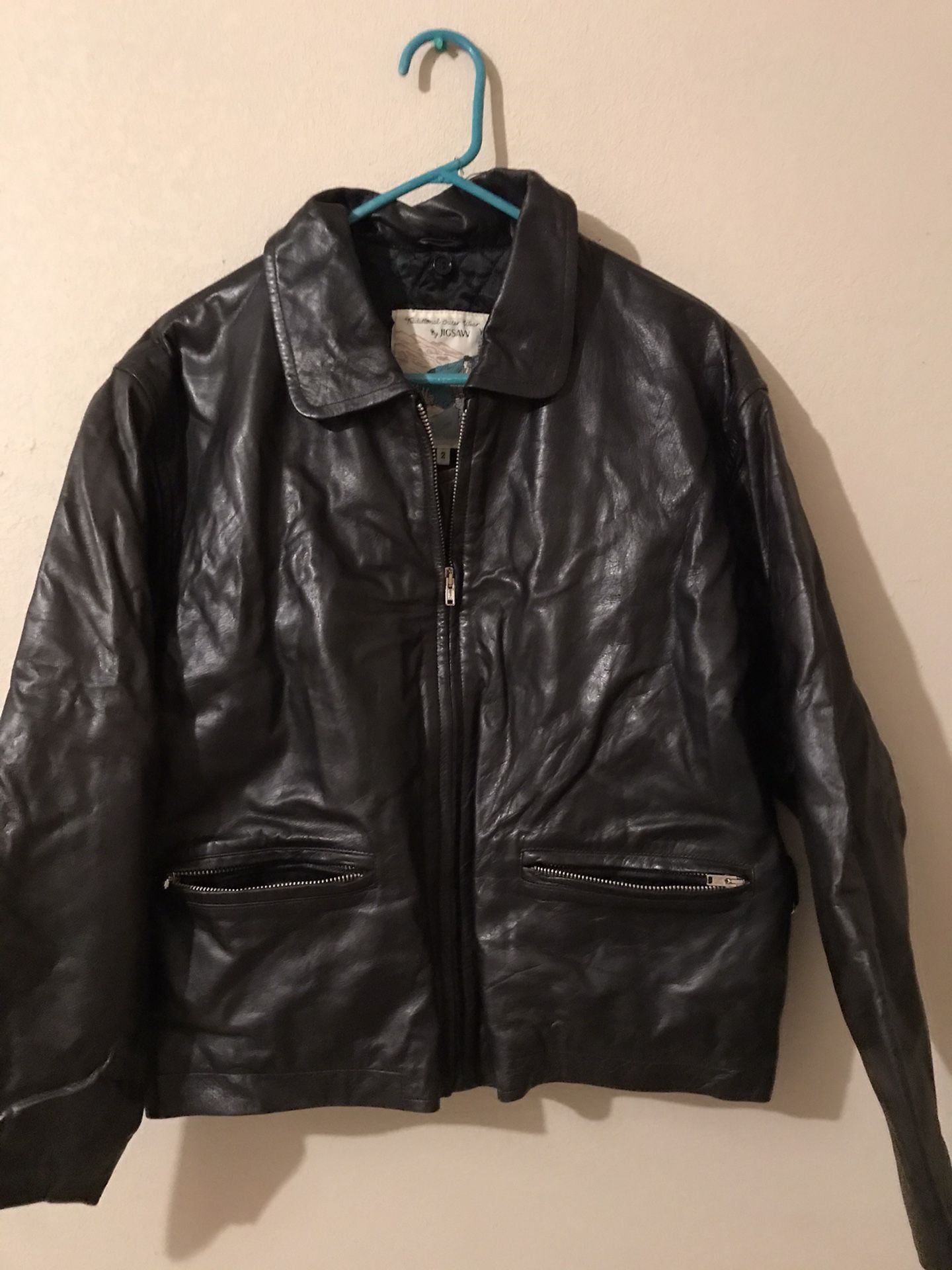 Vintage Jigsaw leather jacket