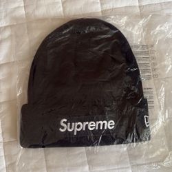 Supreme Beanie Navy Black 