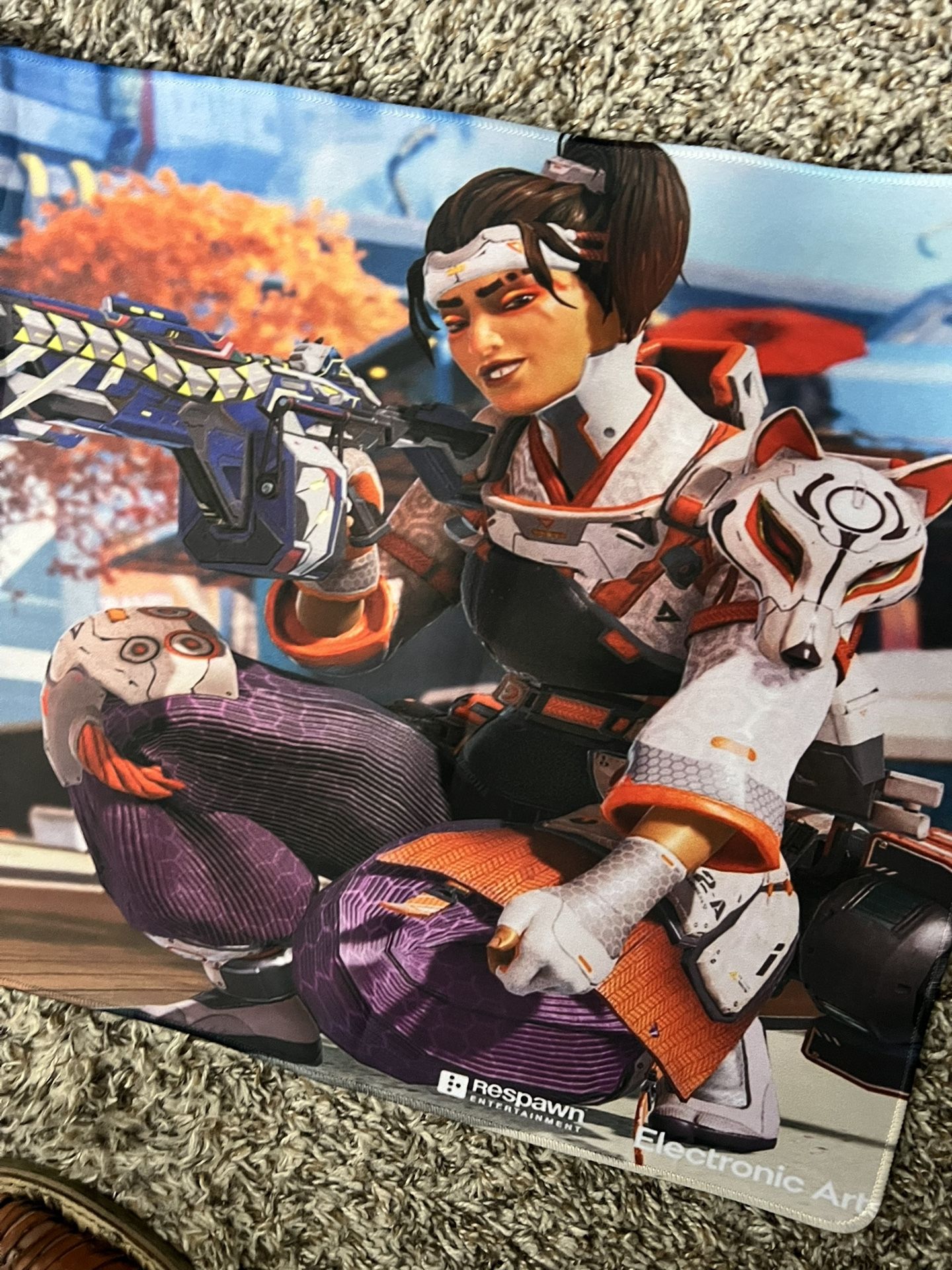 Desk Mat Featuring Rampart From Apex Legends