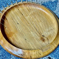 12-String Handmade Lyre Bowl Harp w/ Case and Tuner Key