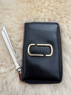 Marc Jacobs Snapshot Leather Wallet Multicolored with Gold Hardware