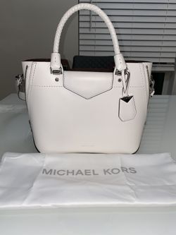 Michael Kors Blakely Messenger Bag Optic White