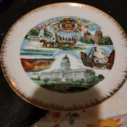 Vintage Utah 2896 Seal Of The State Collectors Plate 