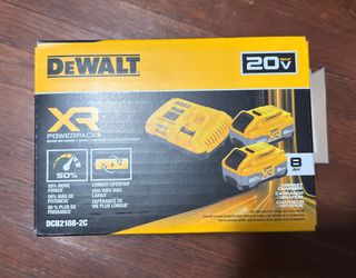 DEWALT 20V 2 -Pack 8 Ah Lithium-ion with Charger ( Model #DCB2108-2C )