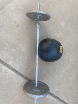 Weights/Bar/Ball Good Condition/weightBelt med