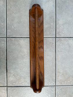 Vintage Solid Oak Quilt / Blanket Wall Hanger