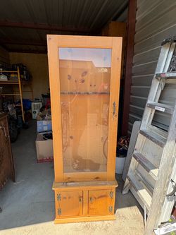 Wooden Gun Cabinet
