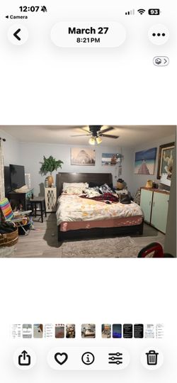 California king mattress, and headboard
