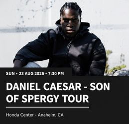 DANIEL CAESAR TICKETS!!!