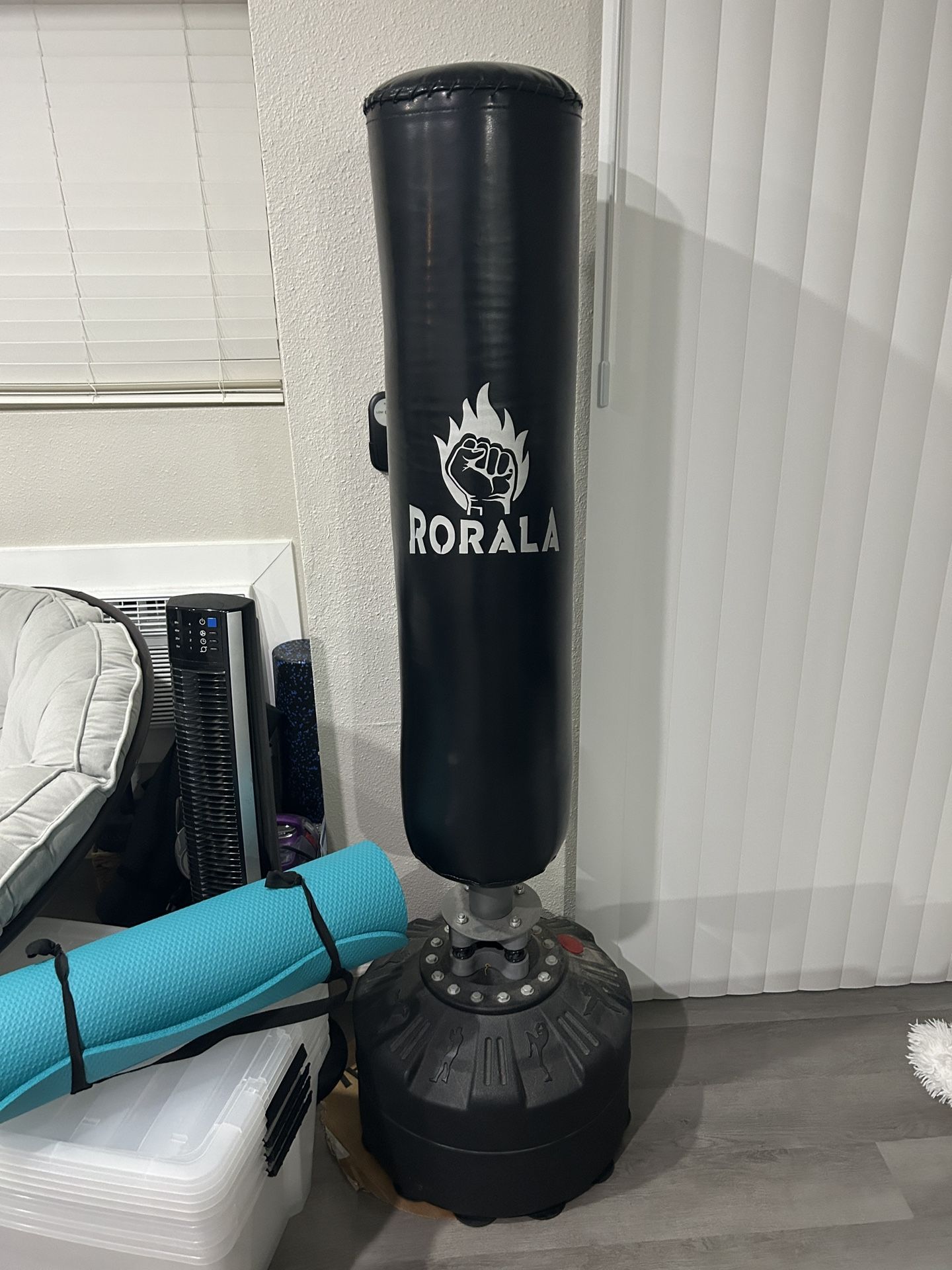Standing Punching Bag with gloves