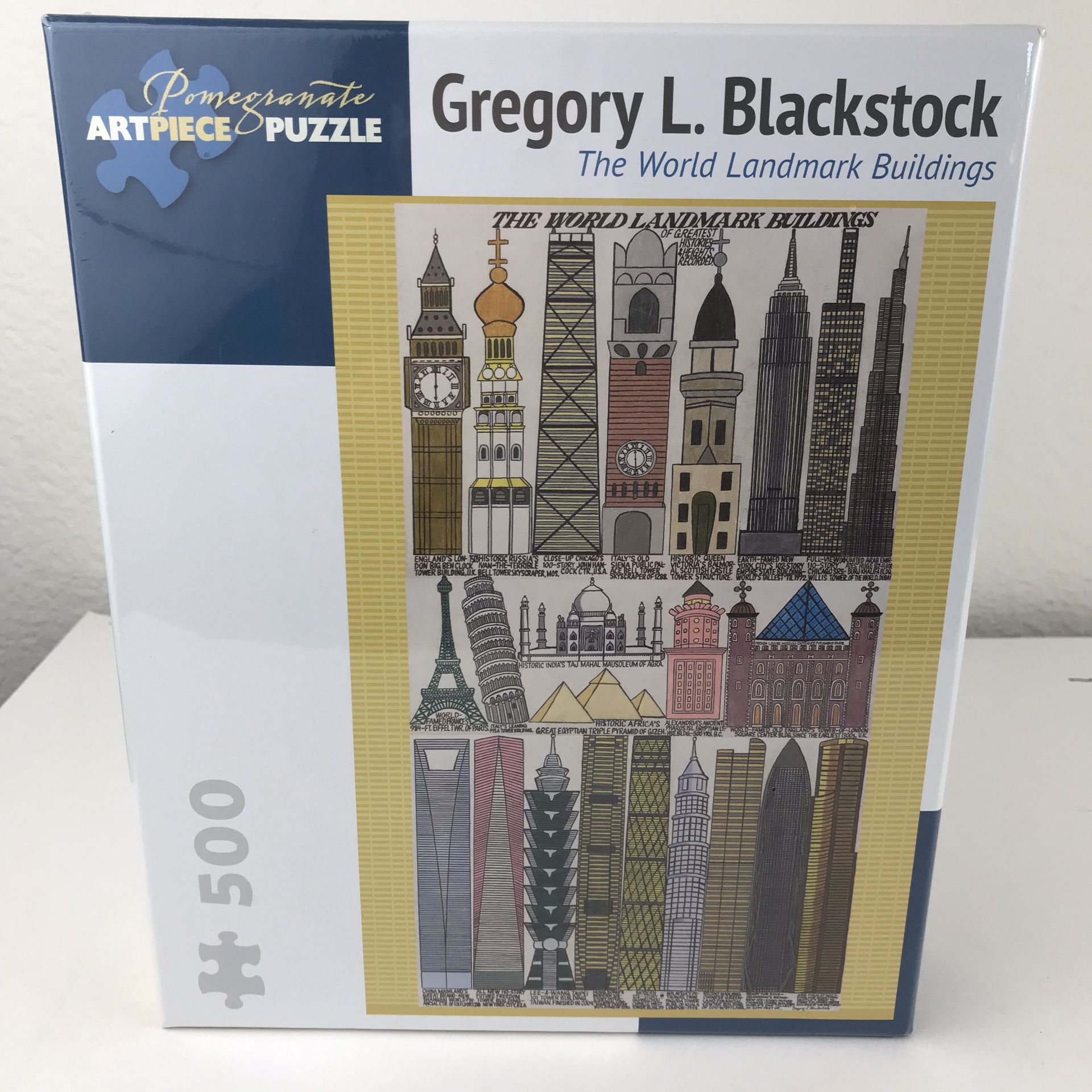 The World of Landmark Buildings NEW 600 pieces Gregory L Blackstock