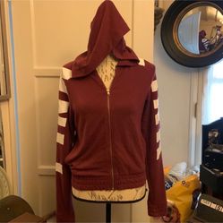 Maroon Hoodie By Pink Xs