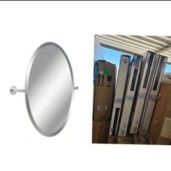 Delta Silverton 26 in. H x 22 in. W Single Wall Mirror in Chrome