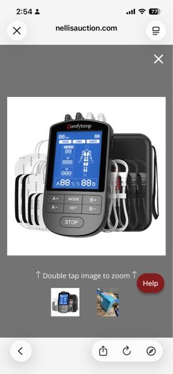 Comfytemp 4 Outputs FSA TENS Unit Muscle Stimulator To Cover Multiple Parts