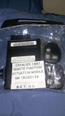 Cavalier 1997 remote function actuation module