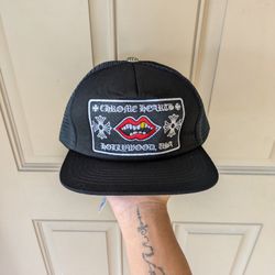New black chrome hearts trucker hat, comes with tag and dust bag