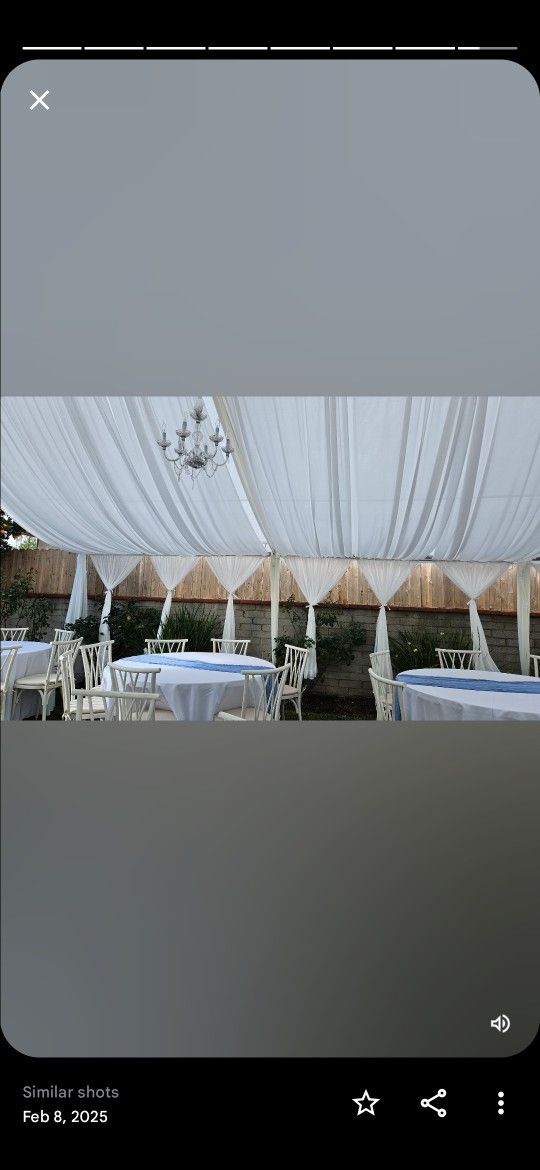 Tent DRAPES for Sale